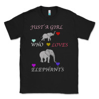 Black Just A Girl Who Loves Elephants Classic Tee - Bettercallsaul