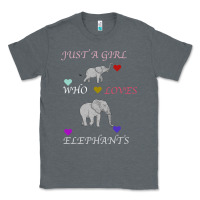 Charcoal Heather Just A Girl Who Loves Elephants Classic Tee - Bettercallsaul