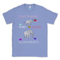 Colony Blue Just A Girl Who Loves Elephants Classic Tee - Bettercallsaul