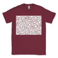 Burgundy baseball seamless background  (3200x2400px) Classic Tee - Jasminsmagicworld