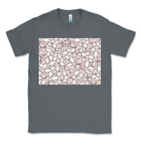 Charcoal Heather baseball seamless background  (3200x2400px) Classic Tee - Jasminsmagicworld