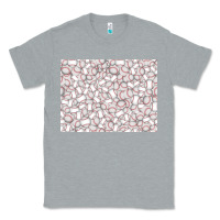 Heather Grey baseball seamless background  (3200x2400px) Classic Tee - Jasminsmagicworld