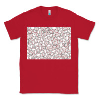 Red baseball seamless background  (3200x2400px) Classic Tee - Jasminsmagicworld