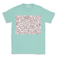 Seafoam baseball seamless background  (3200x2400px) Classic Tee - Jasminsmagicworld