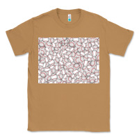 Toasted Coconut baseball seamless background  (3200x2400px) Classic Tee - Jasminsmagicworld