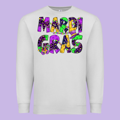 Mardi Gras Premium Sweatshirt Designed By Jahusdesignshop