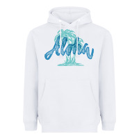 White hawaii aloha art Heavyweight Hoodie - artisFamous