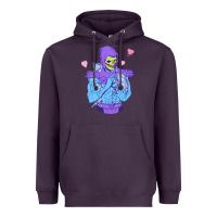 Plum skeletor's cat Heavyweight Hoodie - artisFamous