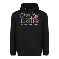Black happy easter Heavyweight Hoodie - artisFamous