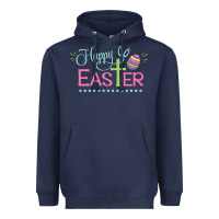 Navy happy easter Heavyweight Hoodie - artisFamous