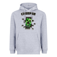 Heather Grey creeper Heavyweight Hoodie - artisFamous