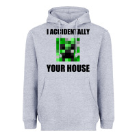 Heather Grey creeper meme Heavyweight Hoodie - artisFamous