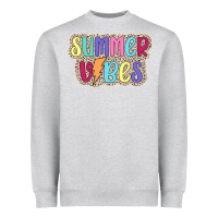 Heather Grey summer vibes Heavyweight Sweatshirt - JahusDesignShop