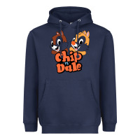 Navy chip n dale Heavyweight Hoodie - artisFamous