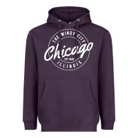 Plum chicago Heavyweight Hoodie - artisFamous