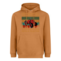 Meerkat never underestimate an old man with a tractor retro vintage Heavyweight Hoodie - artisFamous