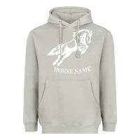Moon Dust Personalised Horse Printed Equestrian Riding Cob Jumping Rider Horse Heavyweight Hoodie - artisFamous