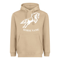 Mushroom Personalised Horse Printed Equestrian Riding Cob Jumping Rider Horse Heavyweight Hoodie - artisFamous