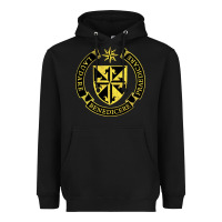 Black Roman Catholic Heavyweight Hoodie - artisFamous