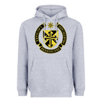 Heather Grey Roman Catholic Heavyweight Hoodie - artisFamous