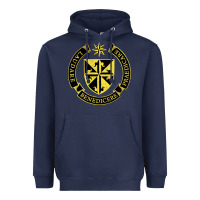 Navy Roman Catholic Heavyweight Hoodie - artisFamous