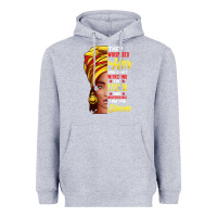 Heather Grey black history month shirt african woman afro i am the storm t shirt Heavyweight Hoodie - artisFamous