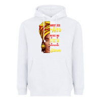 White black history month shirt african woman afro i am the storm t shirt Heavyweight Hoodie - artisFamous