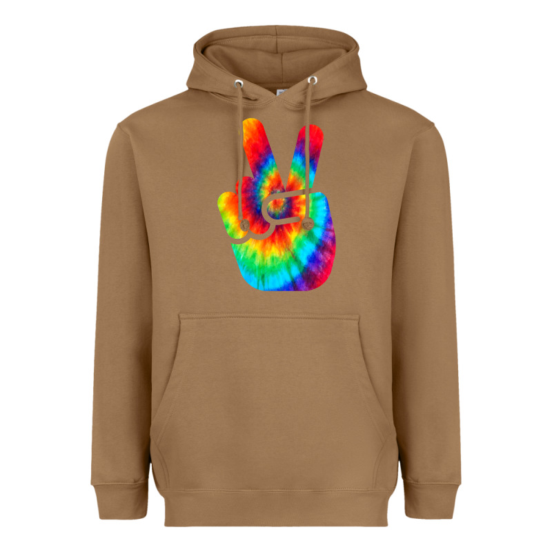 Cool Peace Hand Tie Dye T Shirt For Boys And Girls Heavyweight Hoodie by artisFamous | Teevron