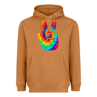 Meerkat cool peace hand tie dye t shirt for boys and girls Heavyweight Hoodie - artisFamous