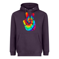 Plum cool peace hand tie dye t shirt for boys and girls Heavyweight Hoodie - artisFamous