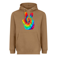 Cool Peace Hand Tie Dye T Shirt For Boys And Girls Heavyweight Hoodie | Teevron