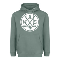 Sage retro washington dc hockey Heavyweight Hoodie - artisFamous