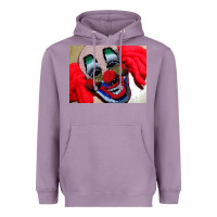 Lavender embroidered clown Heavyweight Hoodie - artisFamous