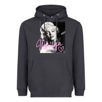 Smoke monroe black and white pink handwriting t shirt Heavyweight Hoodie - artisFamous