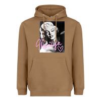Toasted Coconut monroe black and white pink handwriting t shirt Heavyweight Hoodie - artisFamous