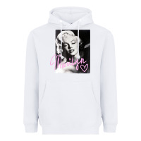 White monroe black and white pink handwriting t shirt Heavyweight Hoodie - artisFamous