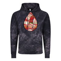 Cloud Black african fabric pattern teardrop earrings 3 Vintage Hoodie - BundleAndBundleShop