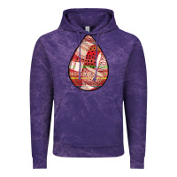 Cloud Purple african fabric pattern teardrop earrings 3 Vintage Hoodie - BundleAndBundleShop