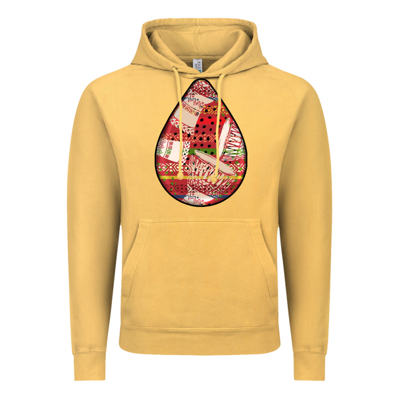 African Fabric Pattern Teardrop Earrings 3 Vintage Hoodie by BundleAndBundleShop | Teevron