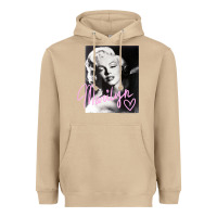 Mushroom monroe black and white pink handwriting t shirt Heavyweight Hoodie - artisFamous