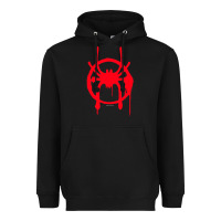 Black spiderverse miles symbol tag t shirt Heavyweight Hoodie - artisFamous