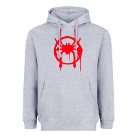 Heather Grey spiderverse miles symbol tag t shirt Heavyweight Hoodie - artisFamous