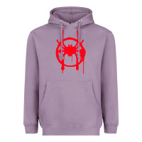 Lavender spiderverse miles symbol tag t shirt Heavyweight Hoodie - artisFamous