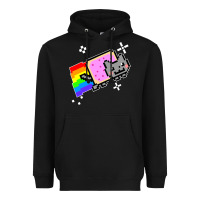 Black nyan cat t shirt Heavyweight Hoodie - artisFamous