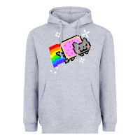 Heather Grey nyan cat t shirt Heavyweight Hoodie - artisFamous