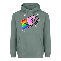 Sage nyan cat t shirt Heavyweight Hoodie - artisFamous
