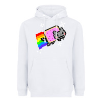 White nyan cat t shirt Heavyweight Hoodie - artisFamous
