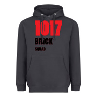 Smoke 1017 Brick Squad Black Red Heavyweight Hoodie - artisFamous