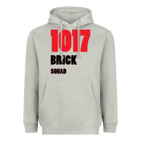 Moon Dust 1017 Brick Squad Black Red Heavyweight Hoodie - artisFamous