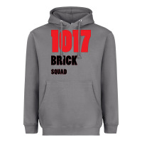 Storm 1017 Brick Squad Black Red Heavyweight Hoodie - artisFamous